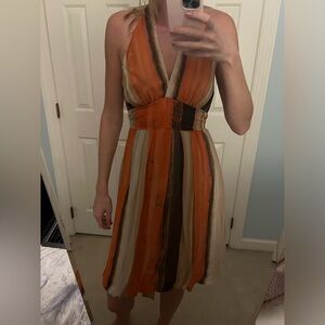 Orange BCBG maxazria dress size M